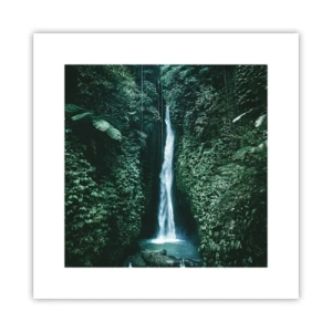 Affiche - Poster - Fontaine tropicale - 30x30 cm