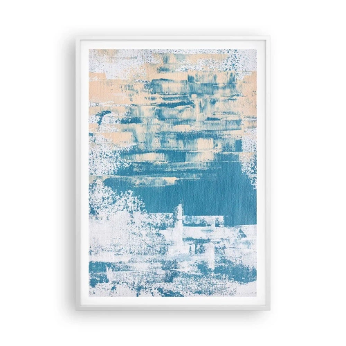 Affiche dans un cadre blanc - Poster - À travers un iceberg - 70x100 cm