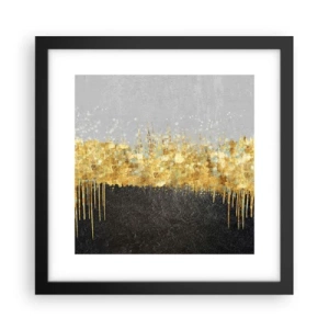 Affiche dans un cadre noir - Poster - Vers l'intérieur et vers le haut - 30x30 cm