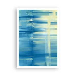 Affiche - Poster - Composition en turquoise - 70x100 cm