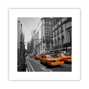 Affiche - Poster - Soleil des grandes villes - 30x30 cm