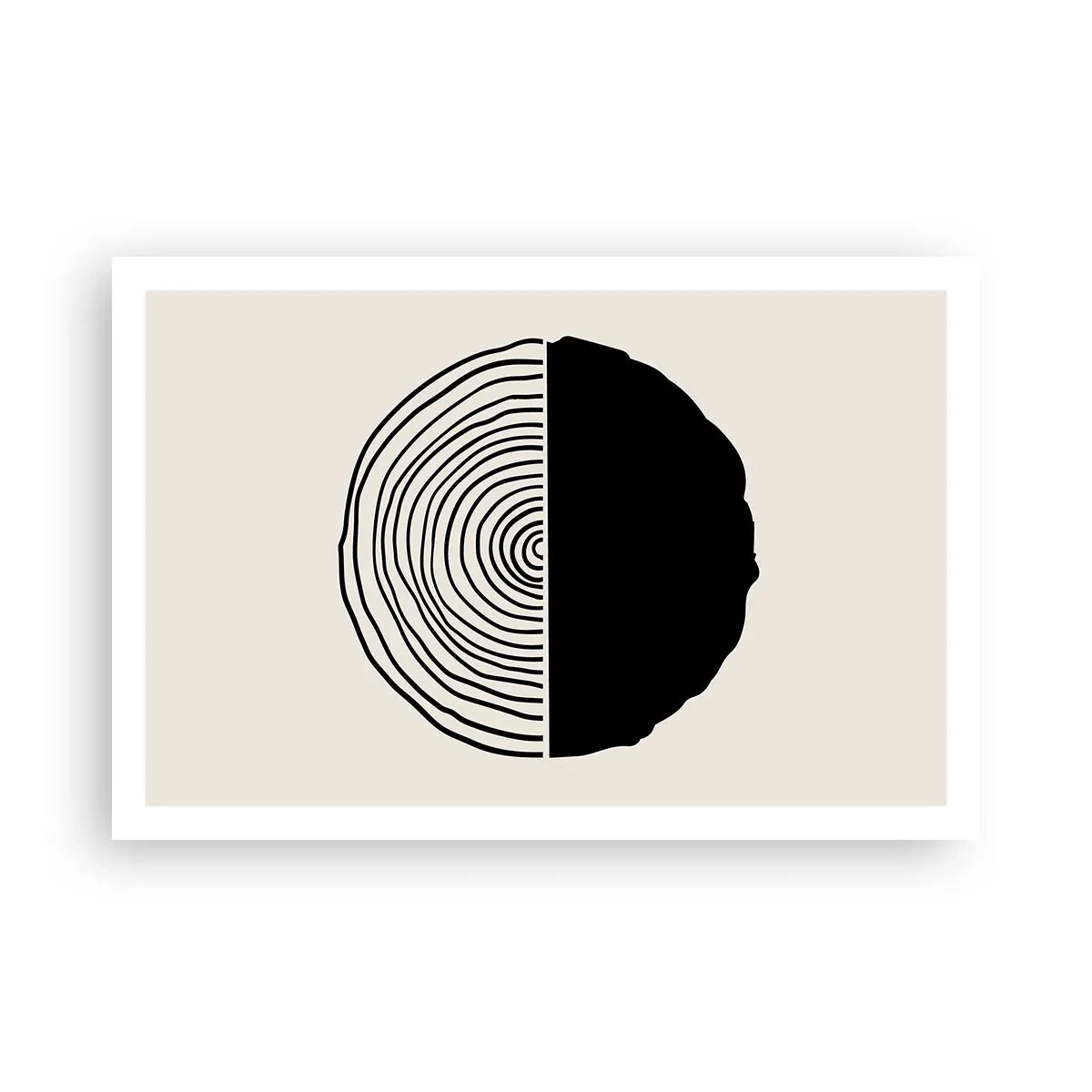 Affiche - Poster - Moitié-moitié - 91x61 cm