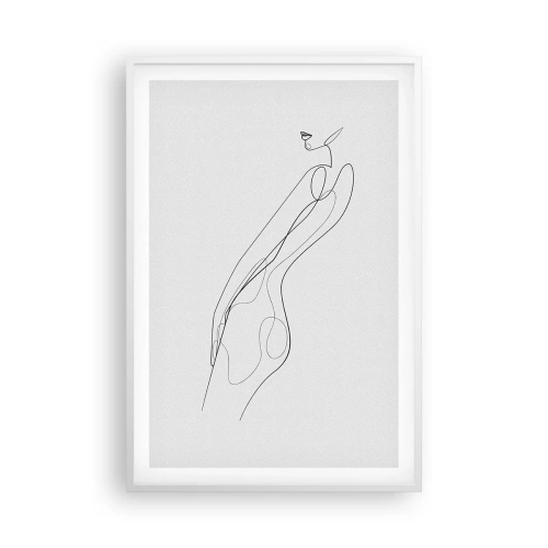 Affiche dans un cadre blanc - Poster - Juste une promesse - 61x91 cm