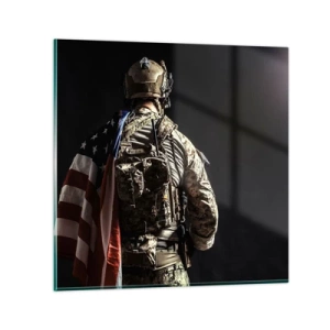 Impression sur verre - Image sur verre - C'est exactement pour ça - 70x70 cm