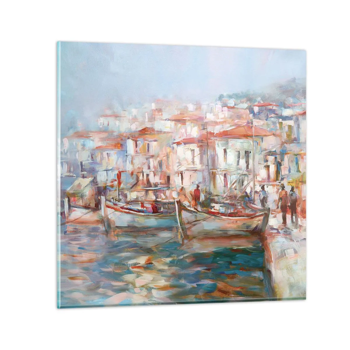 Impression sur verre - Image sur verre - Vacances pastelles - 70x70 cm