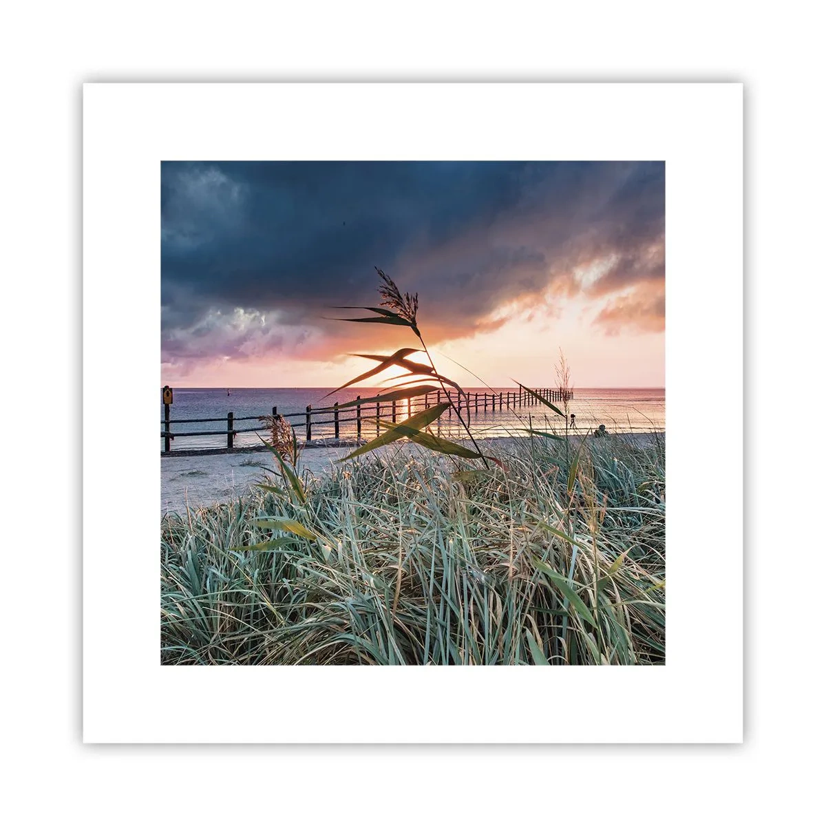 Affiche - Poster - Ça ne passe pas avec le vent - 30x30 cm