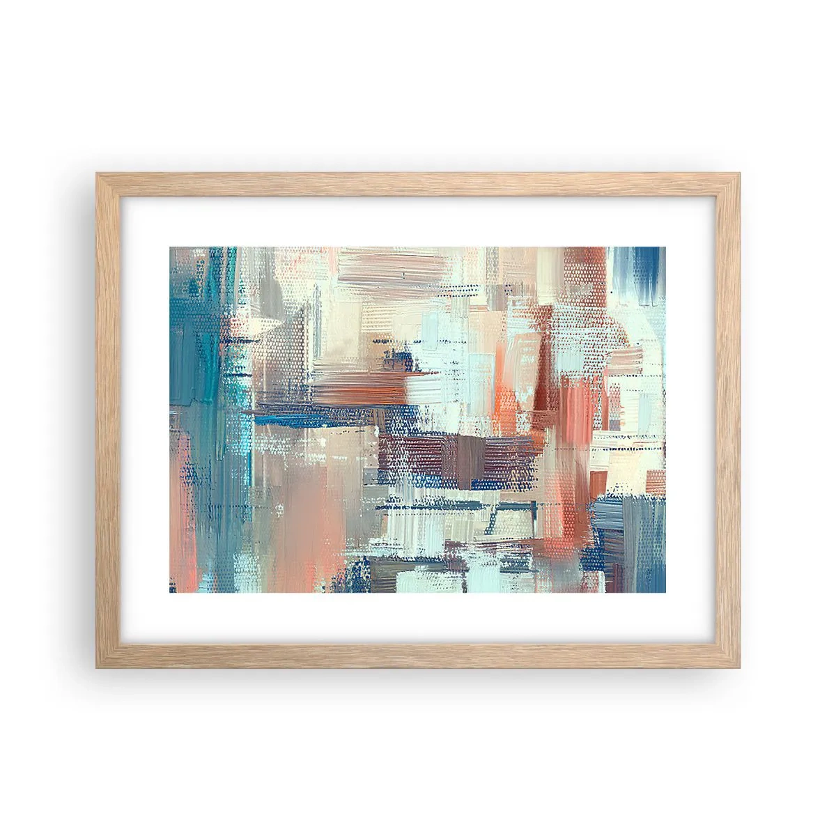 Affiche dans un chêne clair - Poster - Atteindre la lumière - 40x30 cm