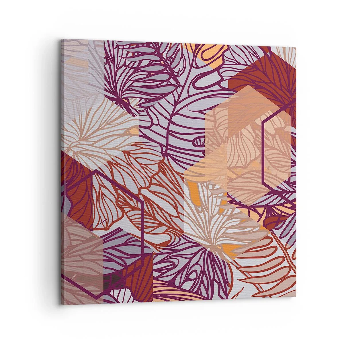 Impression sur toile - Image sur toile - Relation impossible entre la géométrie et la nature - 60x60 cm