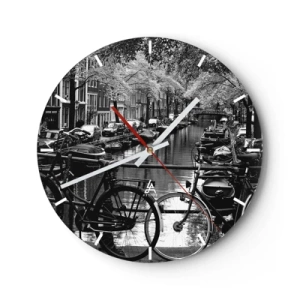 Horloge murale - Pendule murale - Une vue très hollandaise - 40x40 cm
