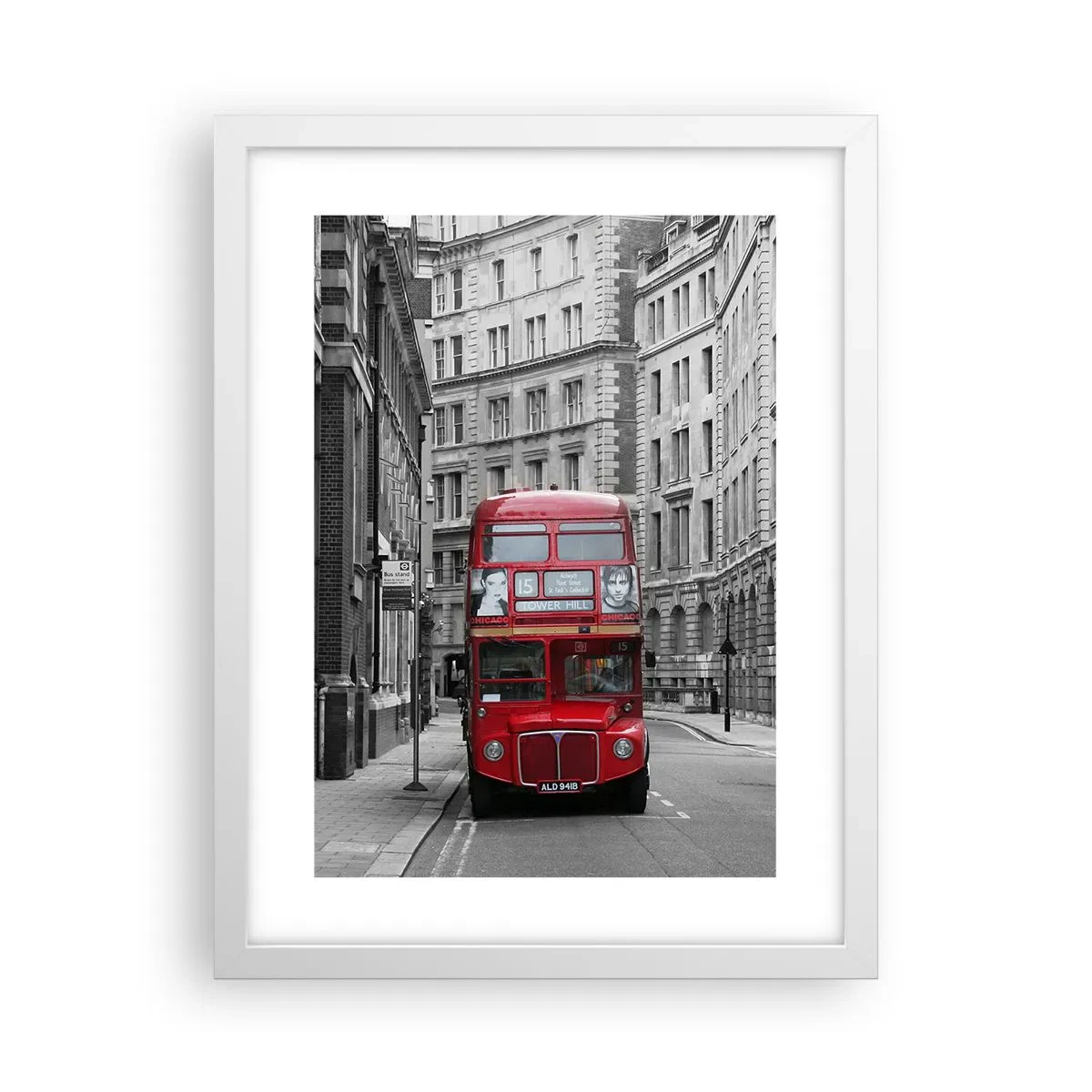 Affiche dans un cadre blanc - Poster - La vie de tous les jours ne doit pas être grise - 30x40 cm