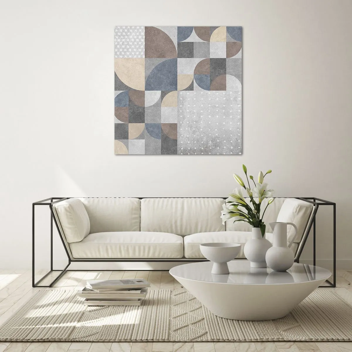 Impression sur verre - Image sur verre - Fantaisie de la céramique - 70x70 cm