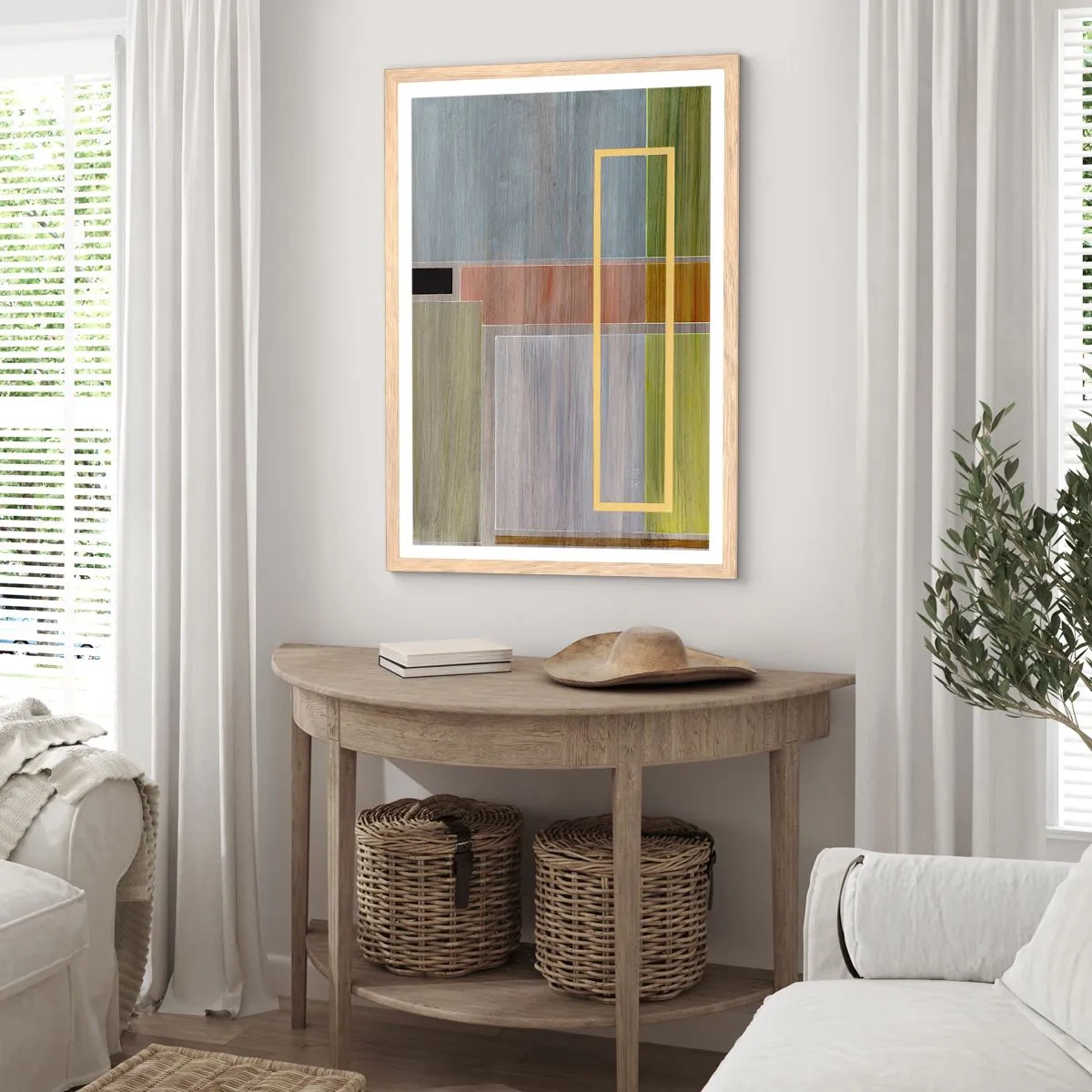 Affiche dans un chêne clair - Poster - Simple et calme - 61x91 cm