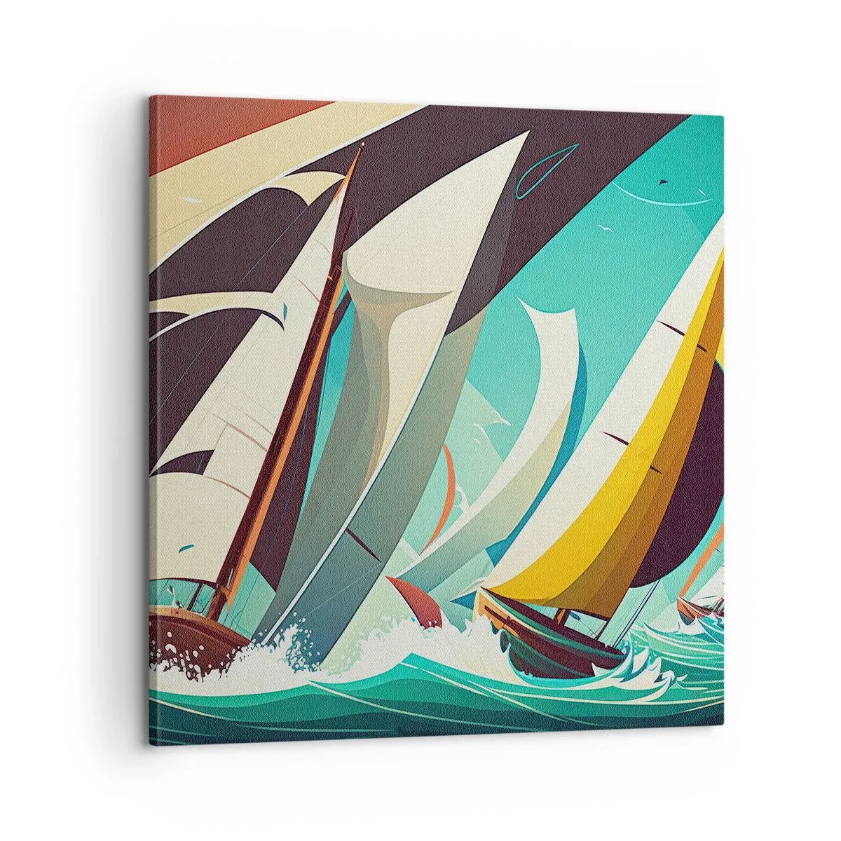 Impression sur toile - Image sur toile - Bonne chance avec les éléments - 60x60 cm