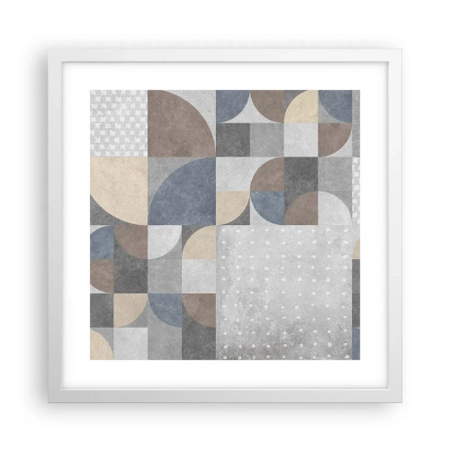 Affiche dans un cadre blanc - Poster - Fantaisie de la céramique  - 40x40 cm