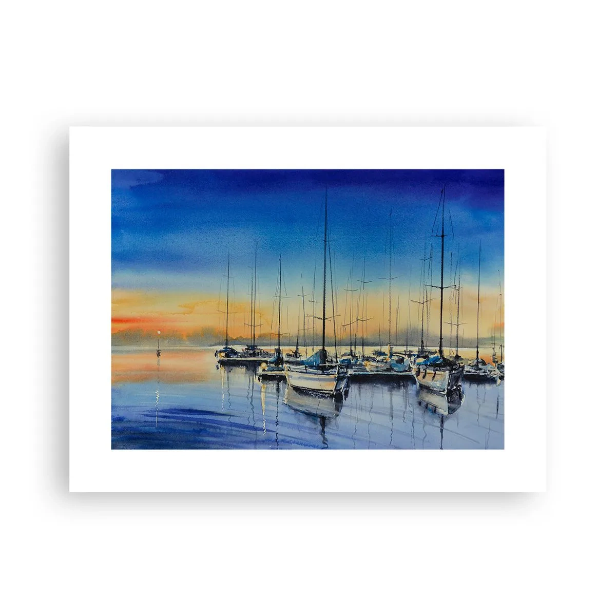 Affiche - Poster - Fin d'une belle journée - 40x30 cm