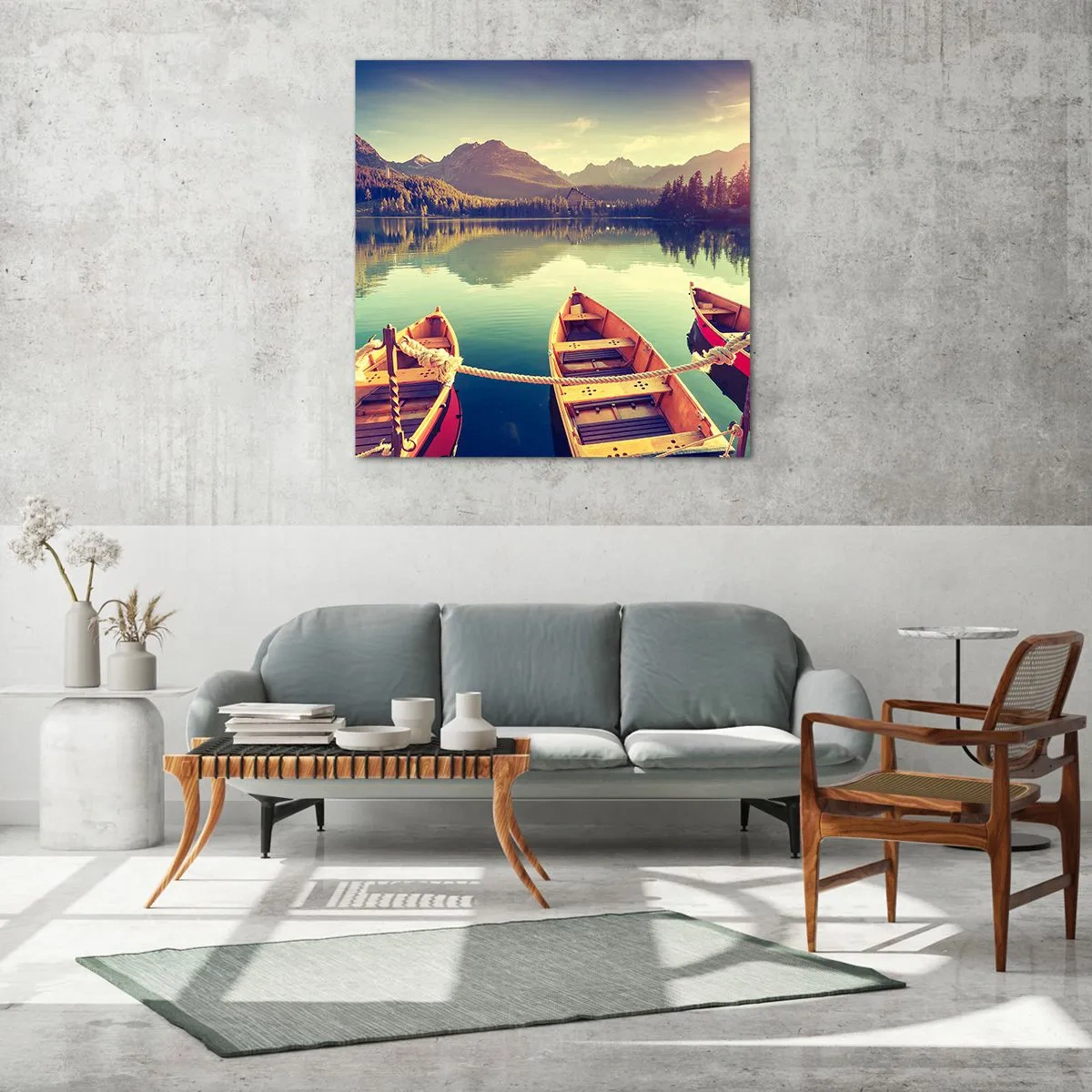 Impression sur verre - Image sur verre - Vivre selon ses règles - 40x40 cm