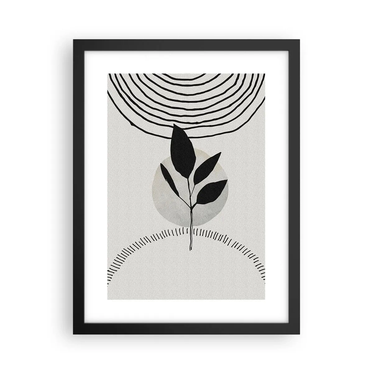 Affiche dans un cadre noir - Poster - Composition : rituels de la nature - 30x40 cm