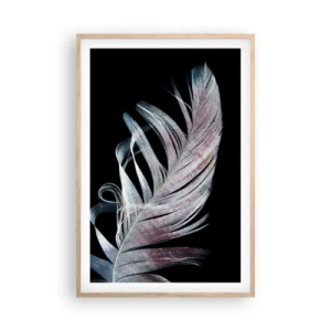 Affiche dans un chêne clair - Poster - Pensez au toucher - 61x91 cm