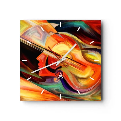 Horloge murale - Pendule murale - Tout va bien - 40x40 cm