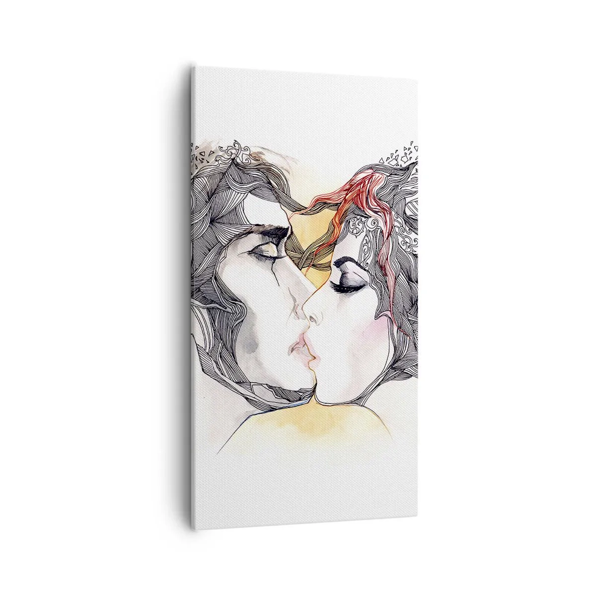 Impression sur toile - Image sur toile - Le monde n'existe pas - 55x100 cm