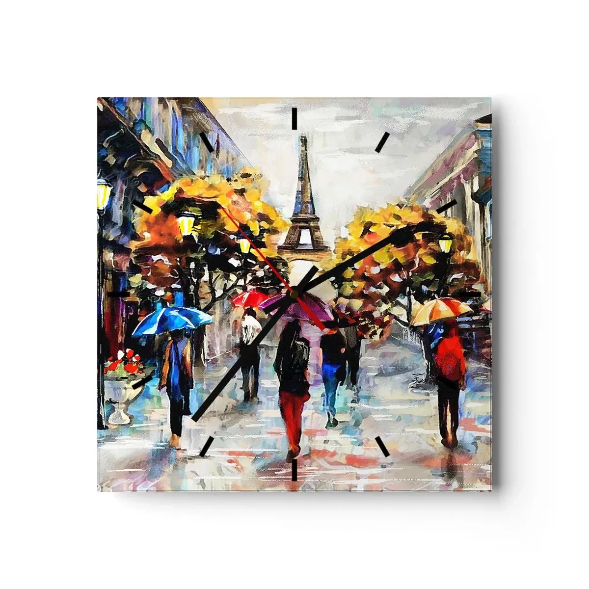 Horloge murale - Pendule murale - Particulièrement beau en automne - 40x40 cm