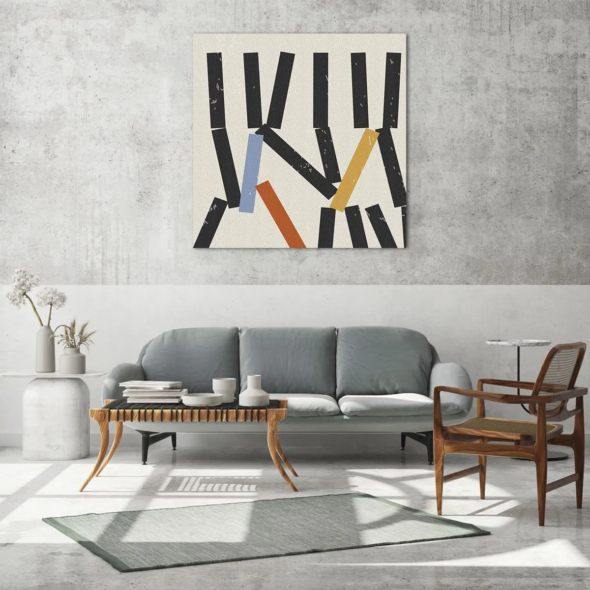 Impression sur verre - Image sur verre - Dominos – composition - 70x70 cm