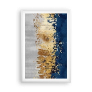 Affiche dans un cadre blanc - Poster - Une composition moderne et pétillante - 61x91 cm