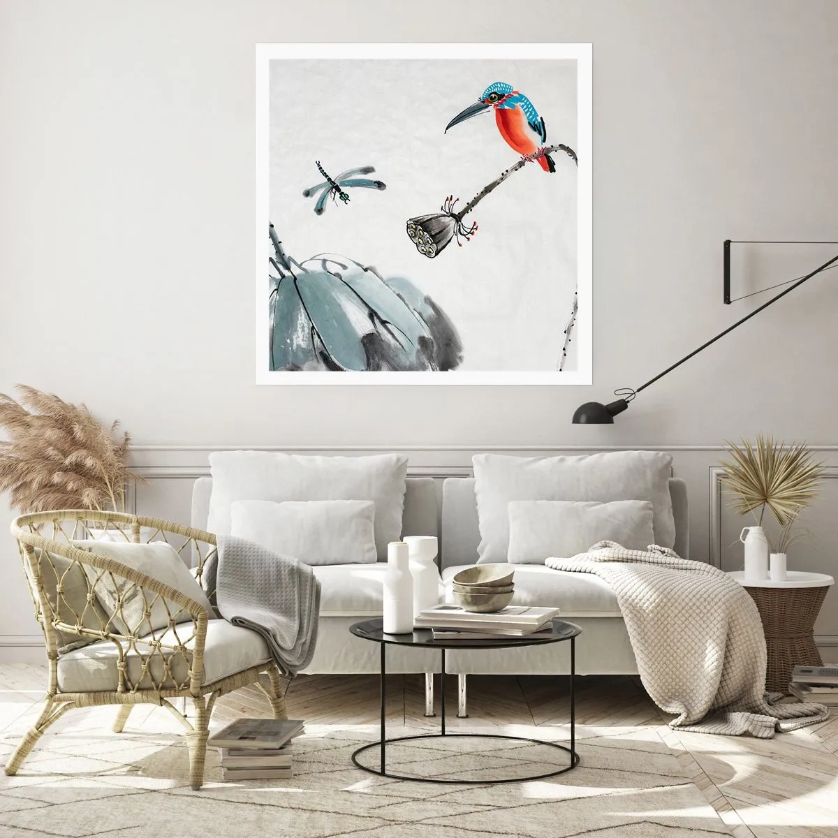Affiche - Poster - La vie du champ - 40x40 cm