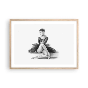 Affiche dans un chêne clair - Poster - Envoutée par la danse - 70x50 cm
