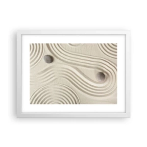 Affiche dans un cadre blanc - Poster - Touche de chaleur - 40x30 cm