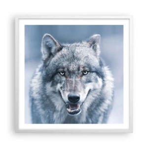 Affiche dans un cadre blanc - Poster - Relèverez-vous le défi ? - 60x60 cm