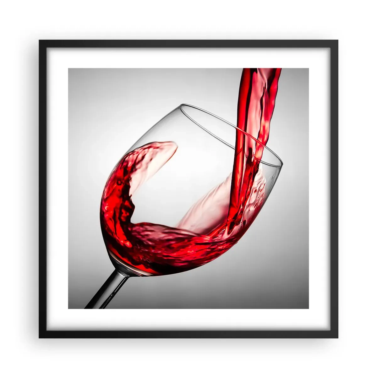 Affiche dans un cadre noir - Poster - Nuance - mouvement - son - 50x50 cm