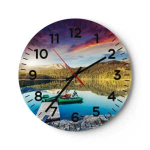 Horloge murale - Pendule murale - Aussi lisse qu'un miroir au-dessus de l'eau - 40x40 cm