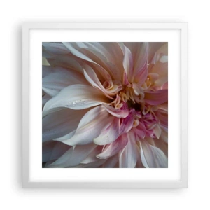 Affiche dans un cadre blanc - Poster - Fraîcheur fleurissante - 40x40 cm