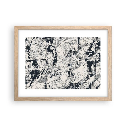 Affiche dans un chêne clair - Poster - Interpénétration des contraires - 40x30 cm