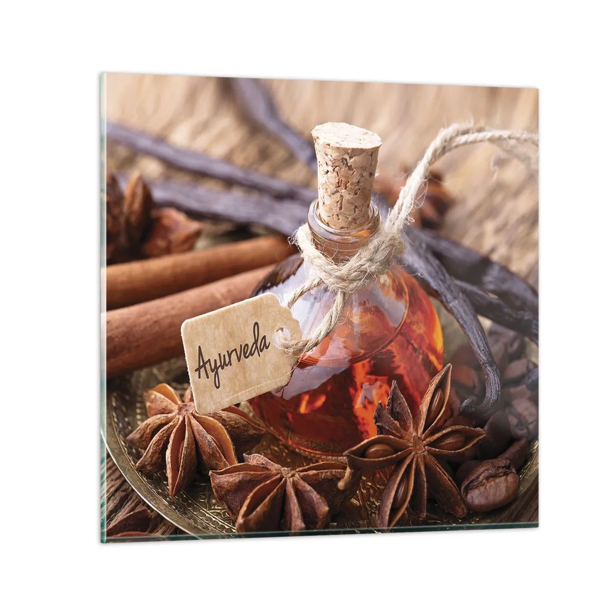 Impression sur verre - Image sur verre - Vers l'unité du corps et de l'esprit - 40x40 cm