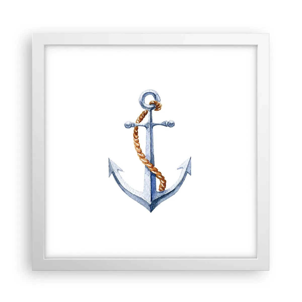 Affiche dans un cadre blanc - Poster - Ah l'aventure ! - 30x30 cm