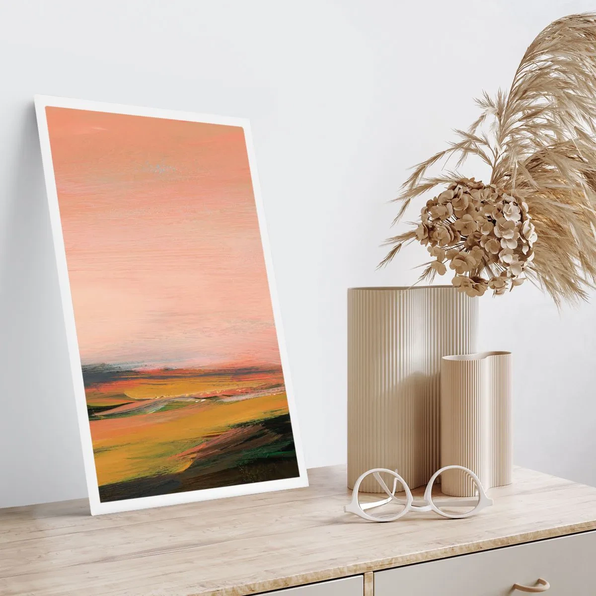 Affiche - Poster - Dans les tons de roses - 40x50 cm