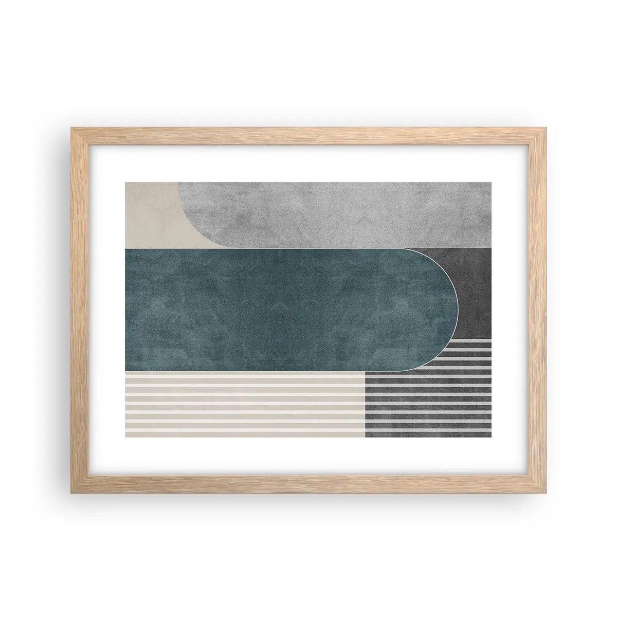 Affiche dans un chêne clair - Poster - Composition de niveaux - 40x30 cm