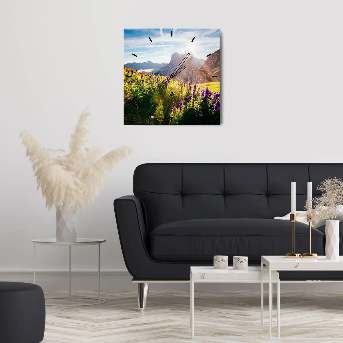 Horloge murale - Pendule murale - La vie secrète des herbes - 40x40 cm