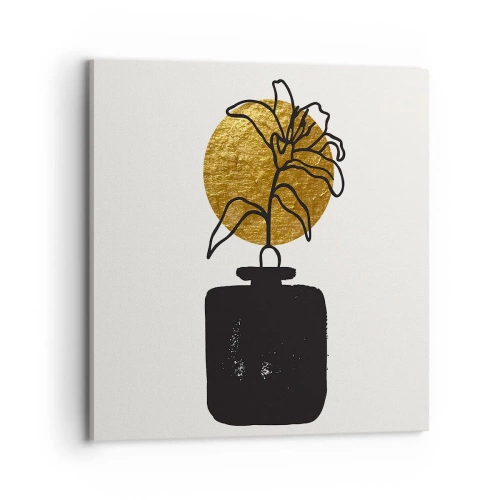 Impression sur toile - Image sur toile - La beauté vaut son pesant d'or - 70x70 cm