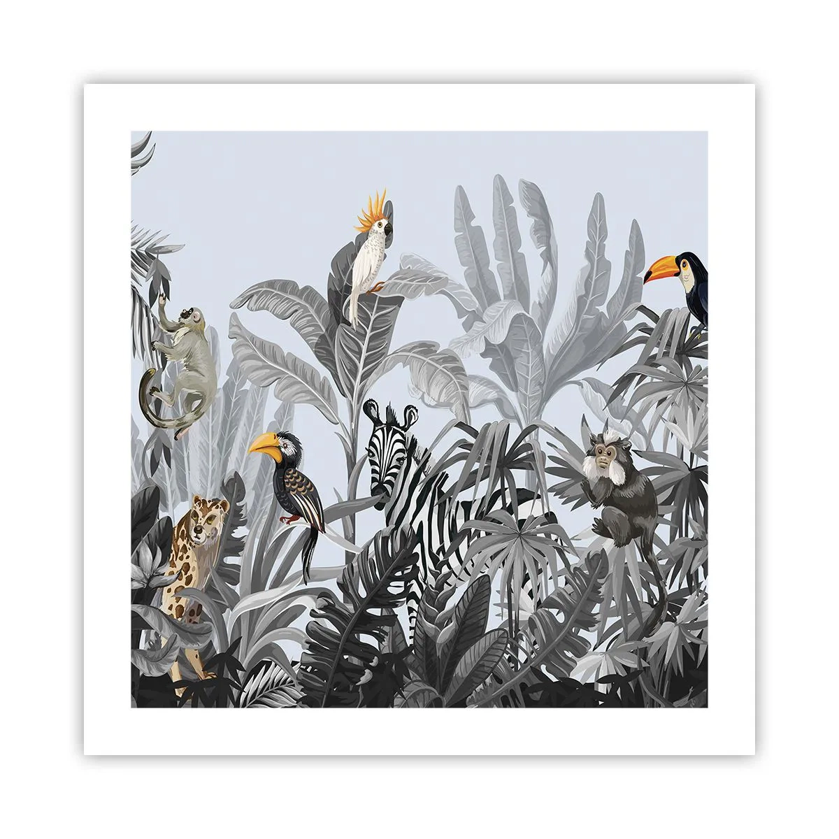 Affiche - Poster - Conte de fées africain - 50x50 cm