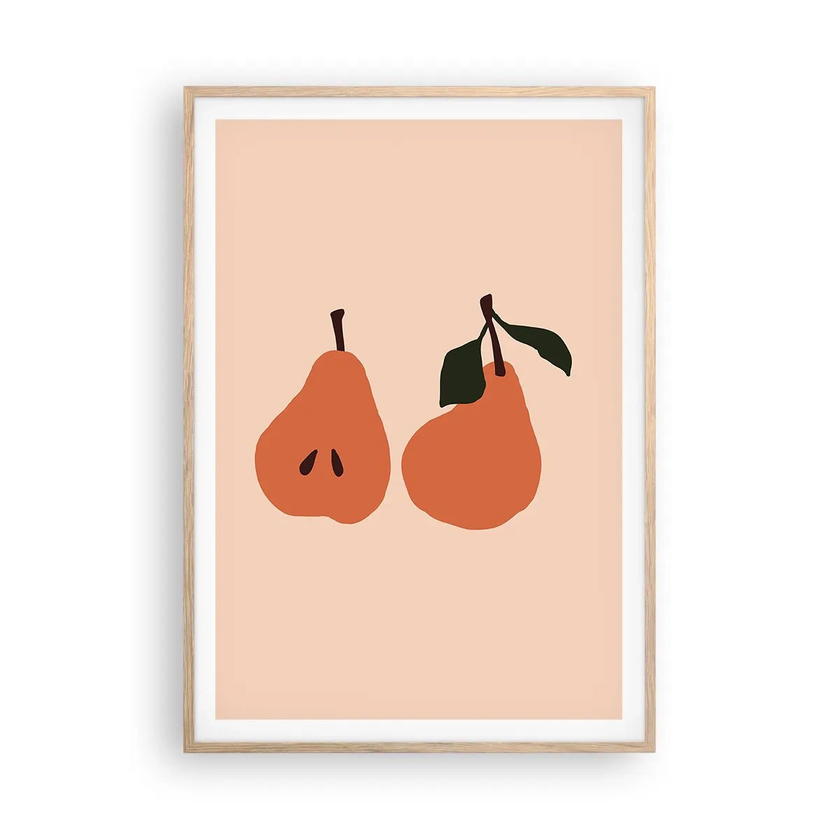 Affiche dans un chêne clair - Poster - La douceur elle-même - 70x100 cm