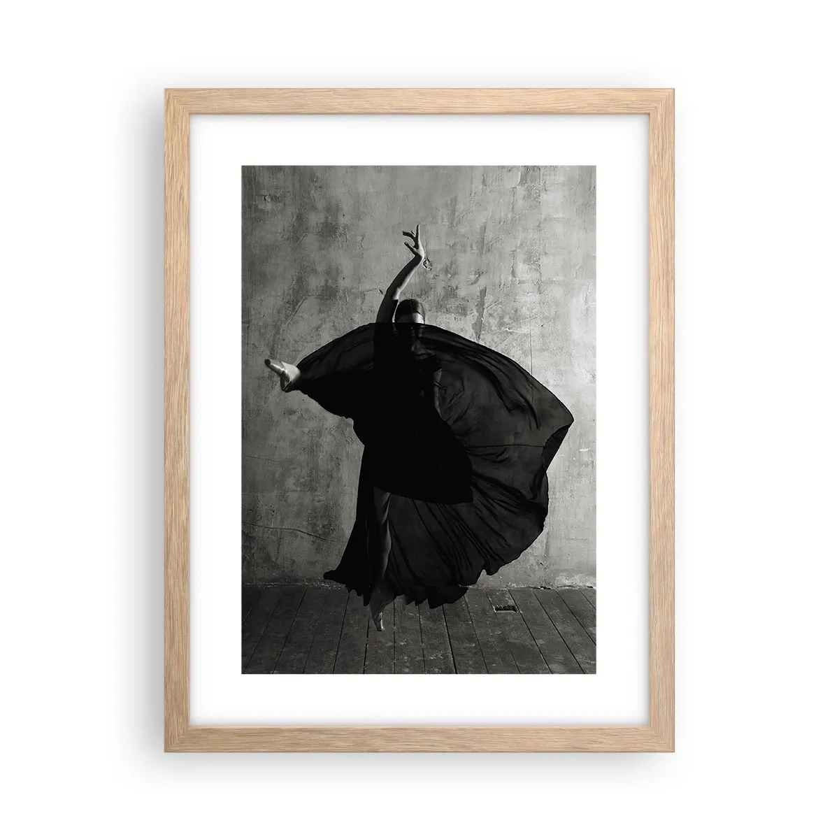 Affiche dans un chêne clair - Poster - Pas plein de passion - 30x40 cm