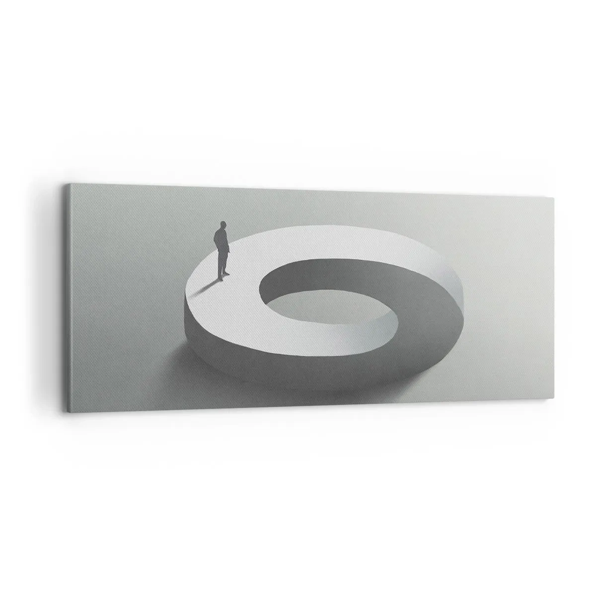 Impression sur toile - Image sur toile - Et sois intelligent ici - 100x40 cm