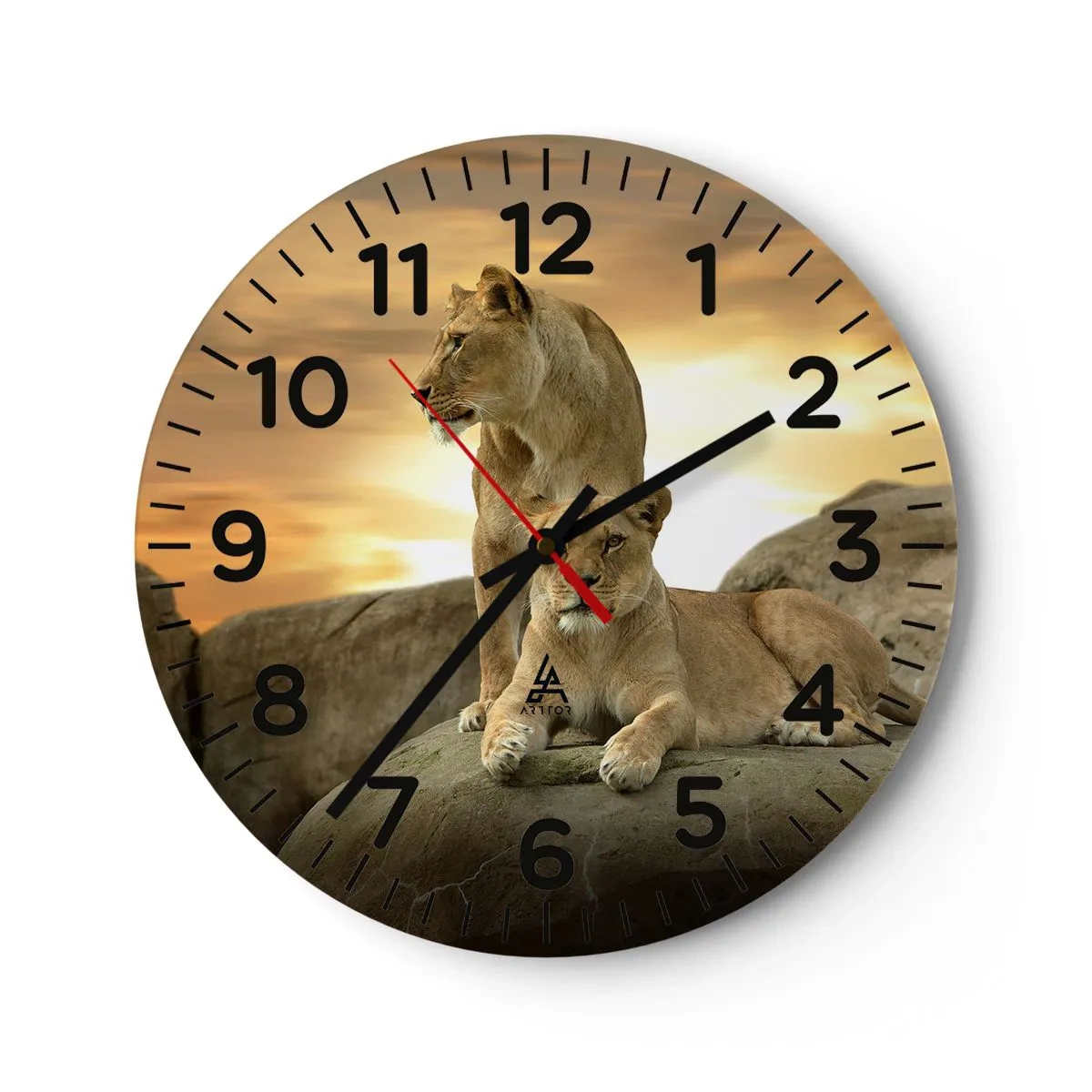 Horloge murale - Pendule murale - Majesté royale - 30x30 cm