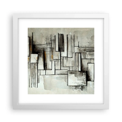 Affiche dans un cadre blanc - Poster - Le pouvoir de la simplicité - 30x30 cm