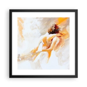 Affiche dans un cadre noir - Poster - Proximité dans le ciel - 40x40 cm