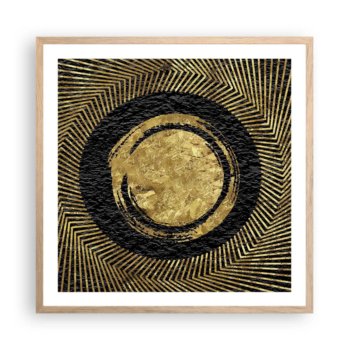 Affiche dans un chêne clair - Poster - Composition glamour - 60x60 cm