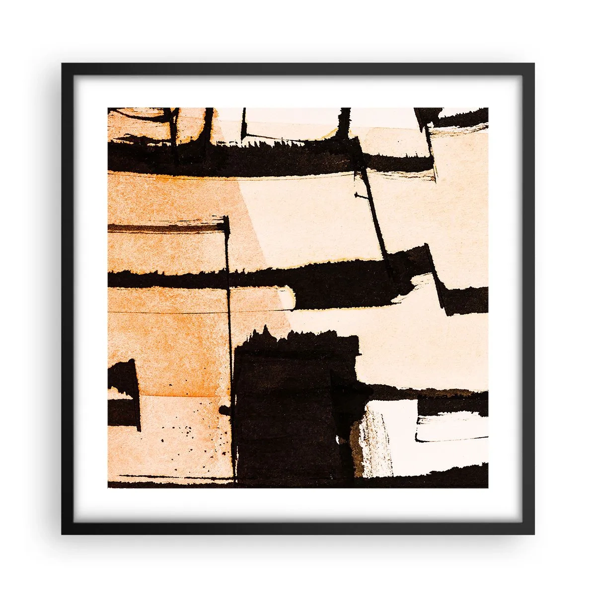 Affiche dans un cadre noir - Poster - De l’ordre malgré tout - 50x50 cm